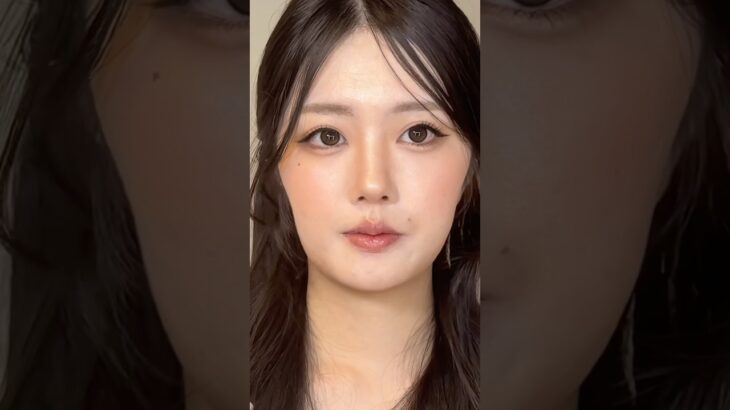 バズってたウォニョンちゃんのベージュメイクしてみた結果、、、‼️このメイク難しい‼️‼️ちょっと髪色編集で変えたから画質落ちちゃった😢