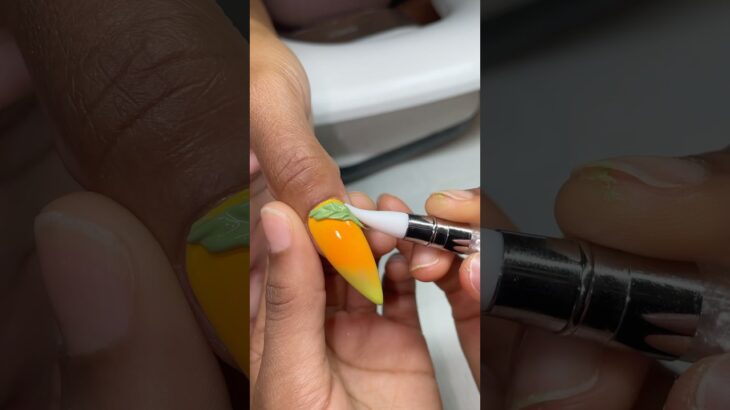 Mango nails for the summer 🥭#naildesigns