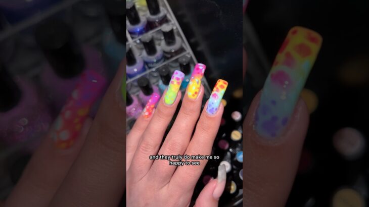 ad | why i think neons are the best… #nails #nailart ​⁠with @beetlesgelpolish
