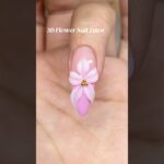 3D Flower Nail Art💜🌸 products used from LTANAILS.com #nails #nailgelart #naildesign