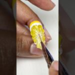 3D lemon nail tutorial 🍋✨ #nails#gelnails #nailart