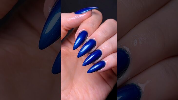 Blue Nails #shorts #nail #nails #unha #unhas #naildesign #nailpolish #nailinspo