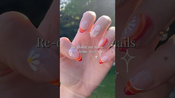 Recreating my nails from 2022 #nails #nailart #nailtech