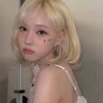 aespaウィンターが金髪ボブ＆超ナチュラルメイクで散歩！オシャレな私服も注目のプライベートショット公開
