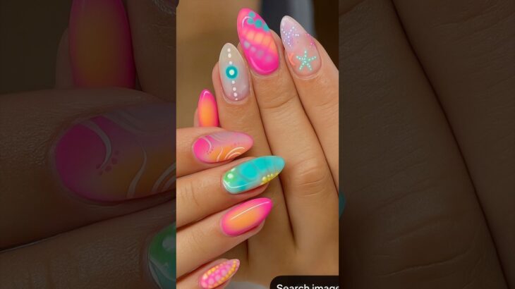 Summer glow up – nail edition 💅🏼#shorts #gelxnails #gelnails #nailart #naildesign #nailinspo