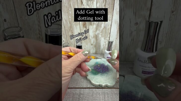 Blooming Gel Double Cat Eye Nail Art! 🤩 #nails #diynailsathome #gelpolish