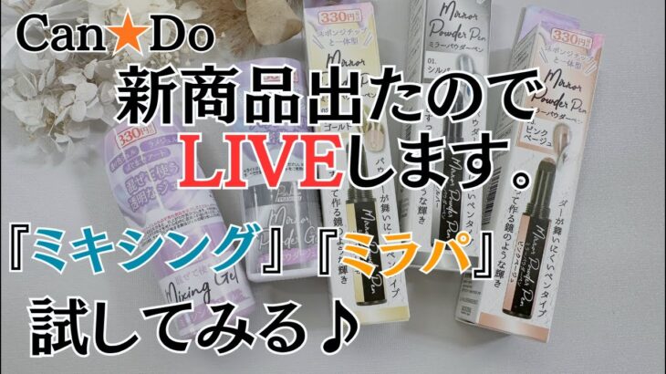 【キャンドゥ新商品】ミラーパウダー&ミキシングジェルを試す！