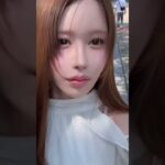 極ナチュラルメイクした日 BBクリームのみ、薄いアイシャドウ、薄いチーク、軽いマスカラ、ベージュリップだけど涙袋に力入れたら目力出る気がする👀✨ #japan #model #hairstyle