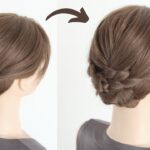[Bob Hairstyle] Perfect Hairstyles for Short Hair | Easy & Elegant Braided Low Bun