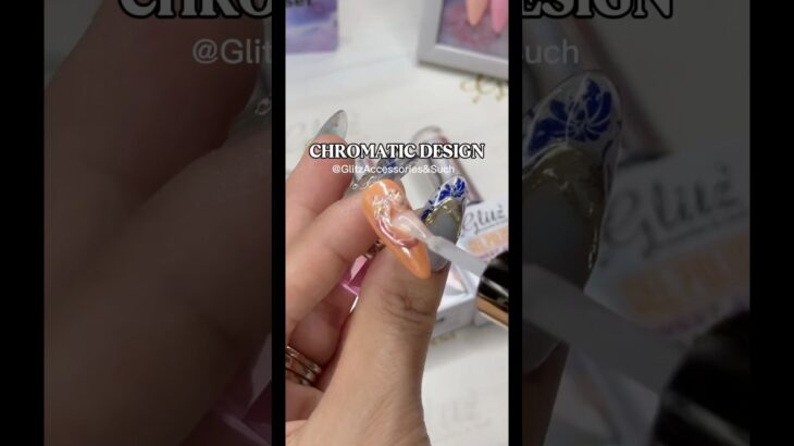 How to easy chromatic designs #glitzaccessoriesandsuch #crystaldesigns #glitzchromatic #chromaticgel