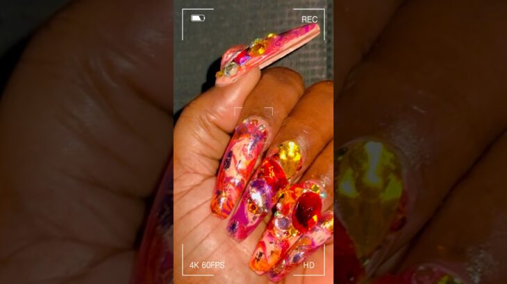 Next up! Go Big Or Go Home #diynailsathome #summernails #nailideas #brightcolors