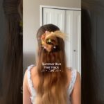 Summer bun hair hack #hairhacks #hairinspo #hairtutorial #summerhairstyles