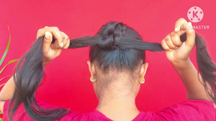 Easy Quick Daily Wear Bun Hairstyle ideas 🌸 Cute juda hairstyle