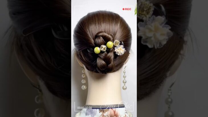 Easy Updo Tutorial 💖 Do you This Style?#HairTutorial #Updo #easyhair Shorts #PrettyHair