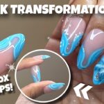 Less Than 30-MINUTE Nail Transformation FT. BTARTBOX NAILS 3D French Tips! 😍