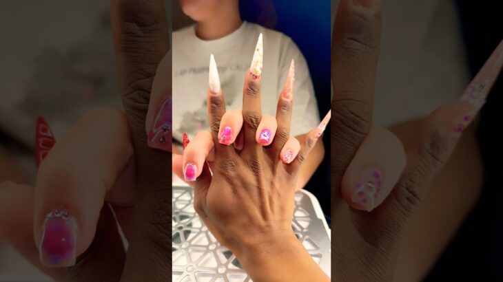 SUMMER NAIL INSPO|BLOOM GEL☀️#nails #nailart #nailtutorial #naildesign #shorts #mani #nailpolish