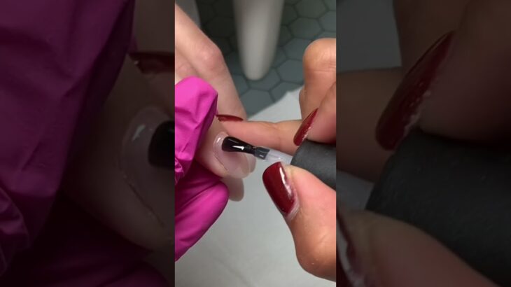 “Baby Girl” by @dndgel #nails #buildergelnails #buildergel #buildergelfill