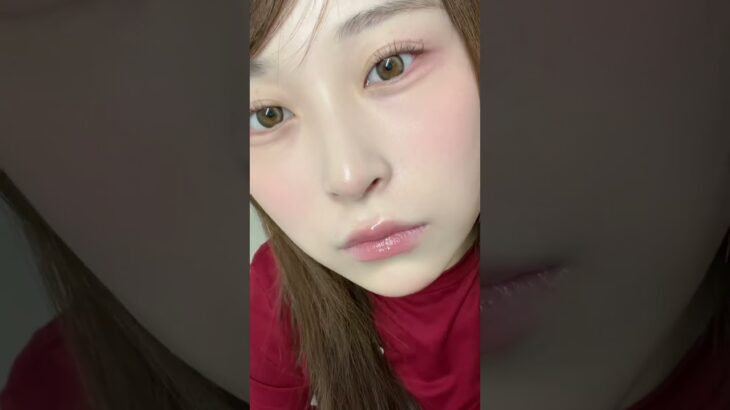 よく流れてくる韓国お姉さんメイクできたー‼️この質感だいすきすぎる白湯メイク韓国メイクナチュラルメイク垢抜けおすすめ