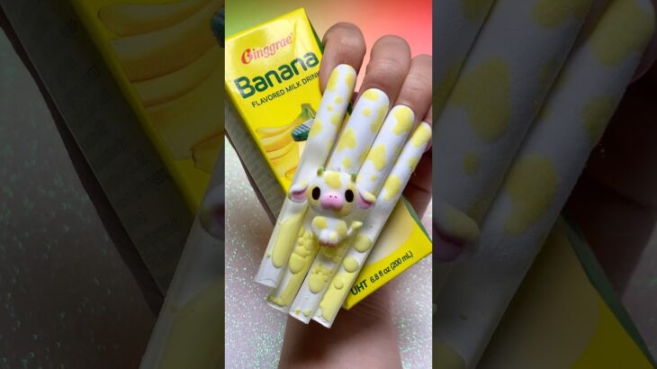 My banana 🍌 Milk OBSESSION! # #nails #nailart #nailgelart #nailartheaven #diy #naildesign #fyp