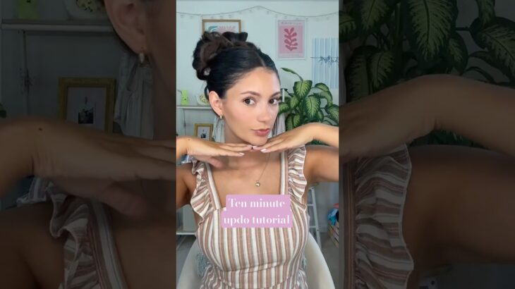10 minute up do tutorial 💕  #hairstyles #updo #hairstyleinspo #cutehairstyles #updohairstyle