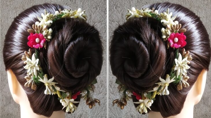Beautiful Juda Hairstyle | लम्बे बालों का जूड़ा बनाने का आसान तरीका | wedding function hairstyle |