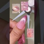 ✨Shell Textures.Crystal Shine. Would u like to wear this Nail Set this summer? #varnailgelpolish