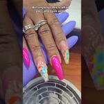 How to Create 3D Flower & Airbrush Nail Art! 🌺✨ #Shorts