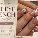 Cat Eye French Nail Tutorial| Gel Extensions Step by Step | Easy Dot Nail Art| Khushi’s Art Gallery