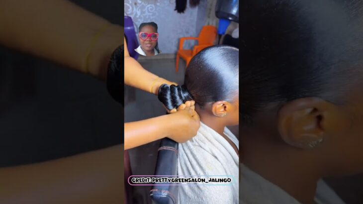 Simple Sleek bun Hairstyle #hairstyle #explore #sleekponytail #viralvideo