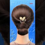 Elegant Low Updo in 15 Seconds ✨ Perfect for Any Occasion #braids #hairstyle #hairtutorial #easy