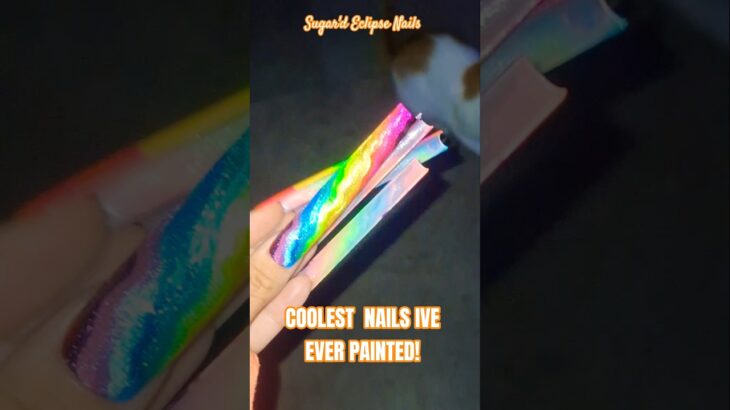 Coolest Nails I’ve Ever Painted✨️ #nailart #nails #diynails #relatable #longnails #4urpage #fypシ