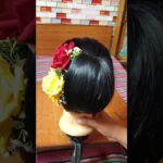 Easy & Elegant Bun Hairstyle With Clutcher ✨#bunhairstyle #trending #shortvideo #viralshorts #shorts