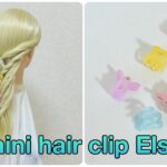ミニヘアクリップで簡単エルサヘア✨summer girl hairstyle quick & easy hair clip Elsa❄️【Updo Lover】