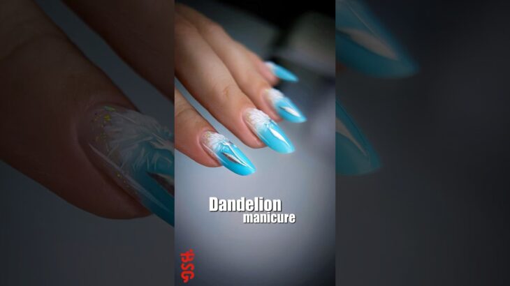 Dandelion manicure 🌼✨ #nailart #nails