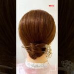 Simple and perfect updo for everyday，Do you like this style? #easyhairstyle #updo #hairstyle