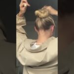 2 second updo #bun #hairtok #updo #hairstyle #updostyles