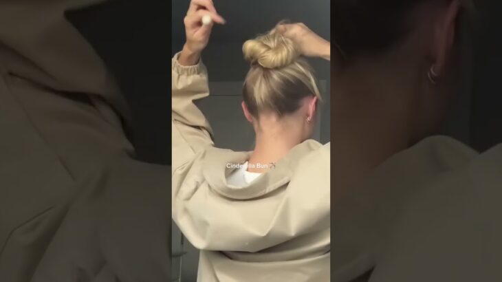 2 second updo #bun #hairtok #updo #hairstyle #updostyles