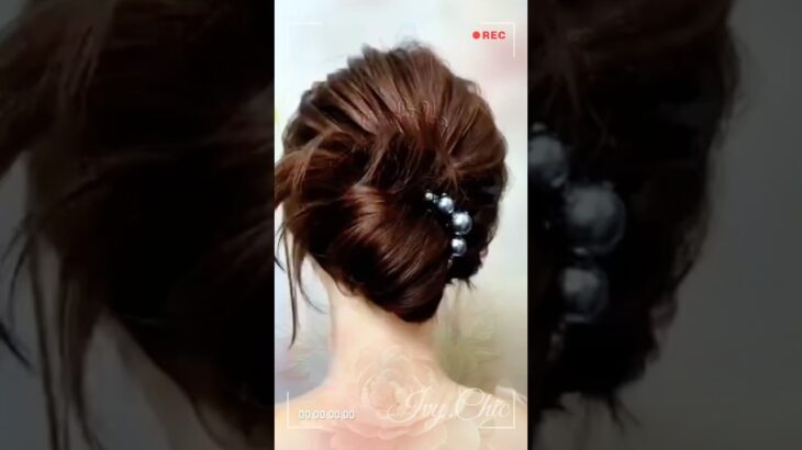 💖 Elegant Updo in Seconds! Would You Try It? 🌸#EasyHairstyle #Updo #HairTutorial #hairstyle