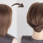 【ボブヘアのヘアアレンジ】短い髪でも崩れない！結婚式・お呼ばれ上品まとめ髪のやり方 / Short Hair Updo
