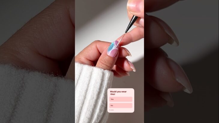 ✨Would you wear this? 🤔 #nails #nailart #nailinspo