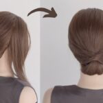 【ヘアアレンジミディアムヘア】結婚式やお呼ばれに！崩れない大人の上品シニヨンまとめ髪のやり方 / Easy Updo for Wedding and Party