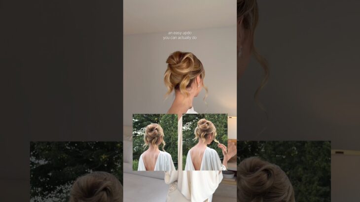 an easy updo you can actually do♥️