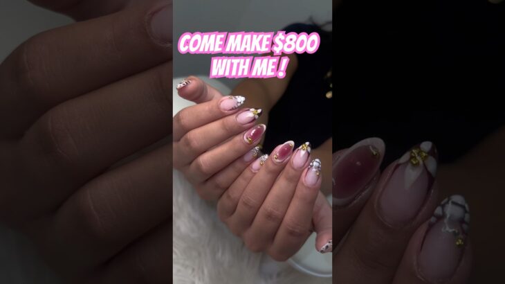 Let’s make $800 #nails #dayinthelife #fyp #gelx #acrylic