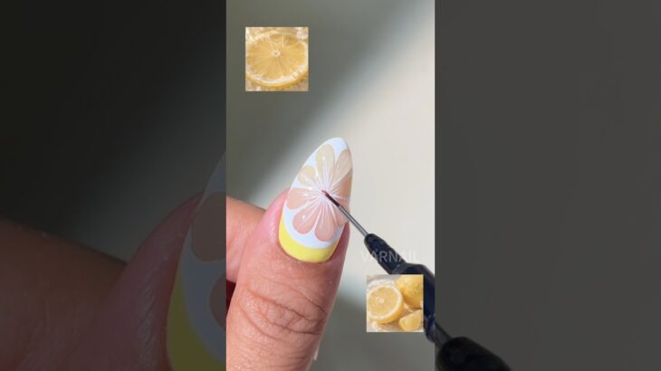 Would u like to wear this 3D Lemon Nail Set? #Varnail #VarnailGelPolish