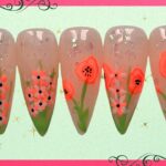 Birth Flower Nail Set 💮 Poppy and Gladiolus for August | Beginner Nail Art Tutorial