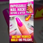 Secret Nail Wrap Hack! 💅🔥 Get Perfect Nails in Seconds! #diybeauty #nailstickers #nailart #shorts