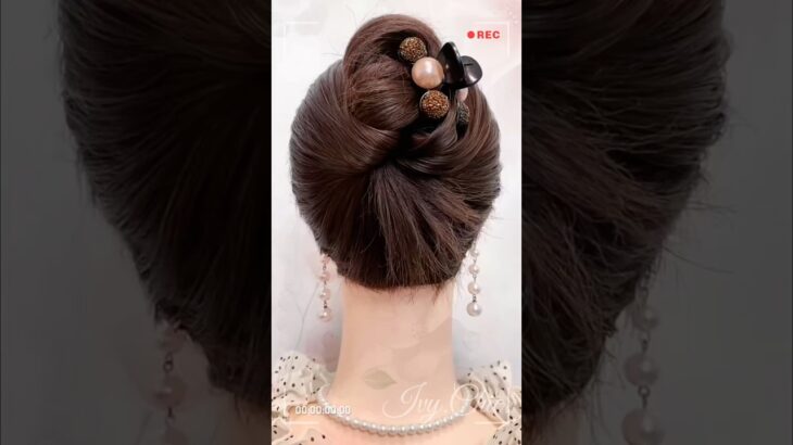 The Easiest Elegant Updo You’ll Love! 💖#EasyHairstyle #Updo #HairTutorial #Hairstyle #hairtutorial