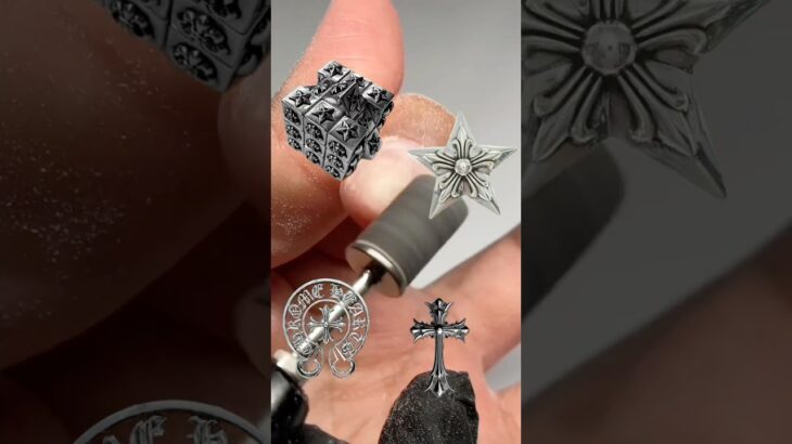 chrome hearts polygel nails, start to finish⚔️ #nails #polygel #polygelnails