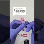How I Prep & Airbrush 3D Gel Flowers BEFORE My Nail Clients 💅🏾🌸 #Shorts