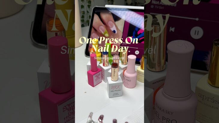 One Press On Nail Day🌸#nailvlog #nailgelart #nailart #pressonnails #pressons #naildesign #nailinspo